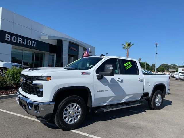 2025 Chevrolet Silverado 2500 HD LT in Summit White — front three-quarter view