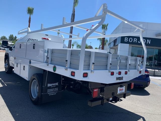 2026 GMC Sierra 3500 HD Chassis Cab Pro in Summit White — front three-quarter view