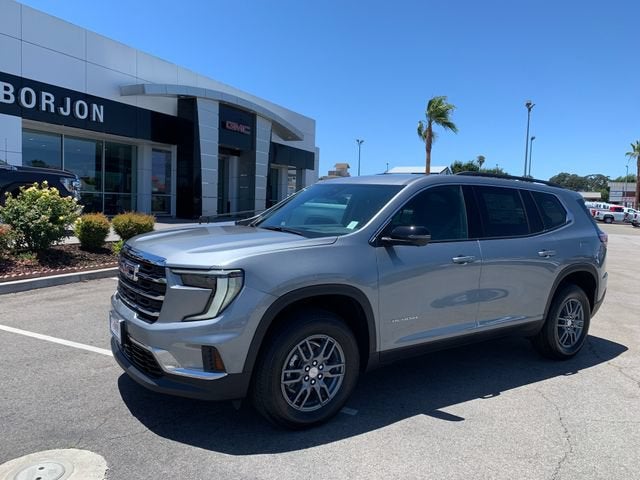2026 GMC Acadia Elevation in Sterling Metallic — front three-quarter view