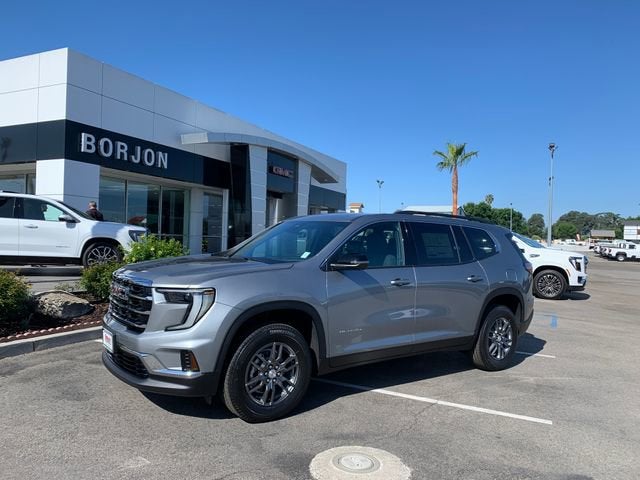 2026 GMC Acadia Elevation in Sterling Metallic — front three-quarter view