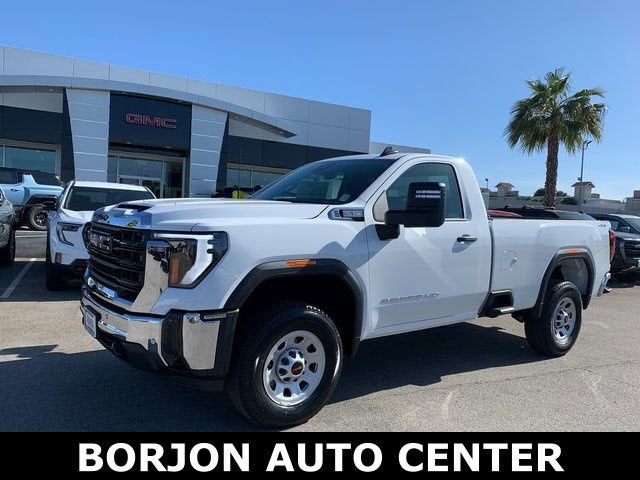 2025 GMC Sierra 3500 HD Pro in Summit White — front three-quarter view