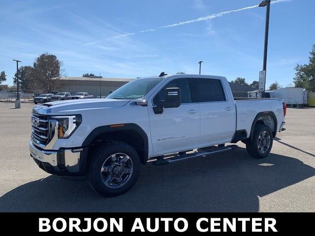 2026 GMC Sierra 2500 HD SLE in Summit White — front three-quarter view