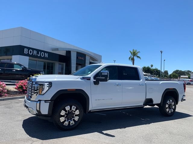 2026 GMC Sierra 3500 HD Denali in Summit White — front three-quarter view