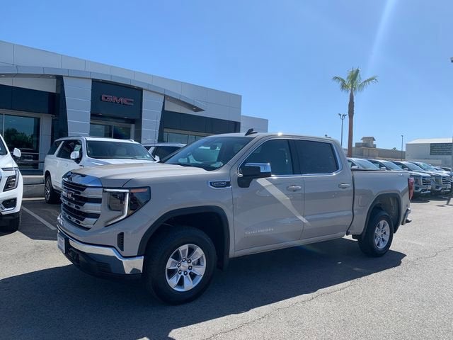 2026 GMC Sierra 1500 SLE in Coastal Dune — front three-quarter view