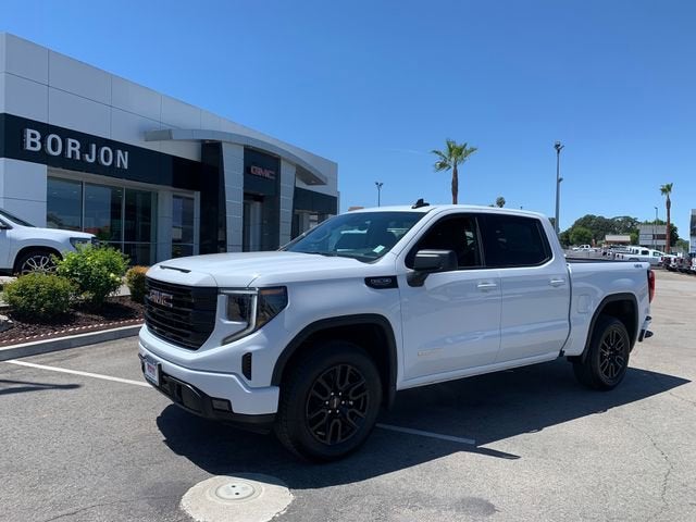 2026 GMC Sierra 1500 Elevation in Summit White — front three-quarter view