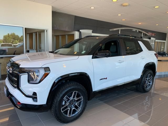 2026 GMC Terrain AT4 in Summit White — front three-quarter view