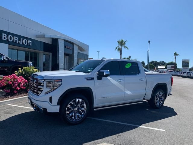 2023 GMC Sierra 1500 Denali in Summit White — front three-quarter view