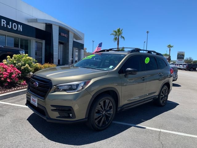2022 Subaru Ascent Onyx Edition in Green — front three-quarter view